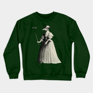 Lady Plague Doctor (old paper) Crewneck Sweatshirt